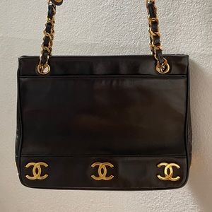 Vintage 24K Chanel Chain Tote (1991-1994)